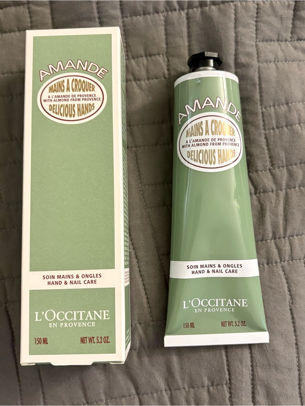 New L’Occitane Amande Almond Delicious Hands & Nail Care Cream Jumbo 5.2 oz